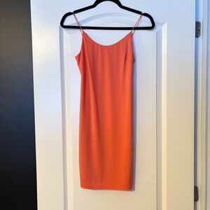 Revamped Coral Strapless Dress